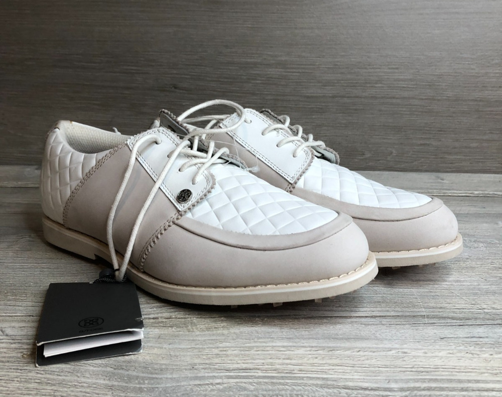 G/Fore Women's Quilted Gallivanter Golf Shoes Sea Stone Size 8.5